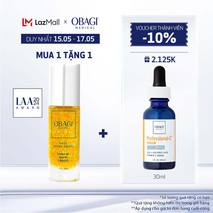 Serum Cấp Nước Dưỡng Ẩm & Phục Hồi Da Obagi Daily Hydro-Drops 30ml