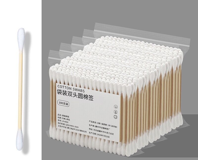Bông tai tai thân gỗ người lớn 100 cây