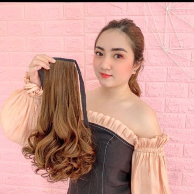 Tóc Cột Xoăn Đuôi D16 35cm Đủ Màu