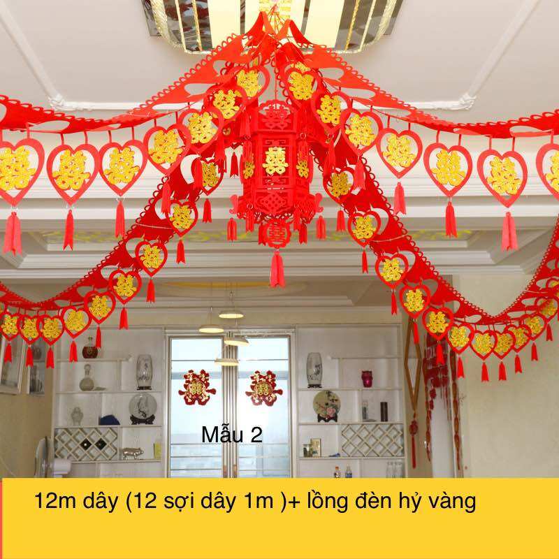 Set trang trí trần nhà ngày cưới