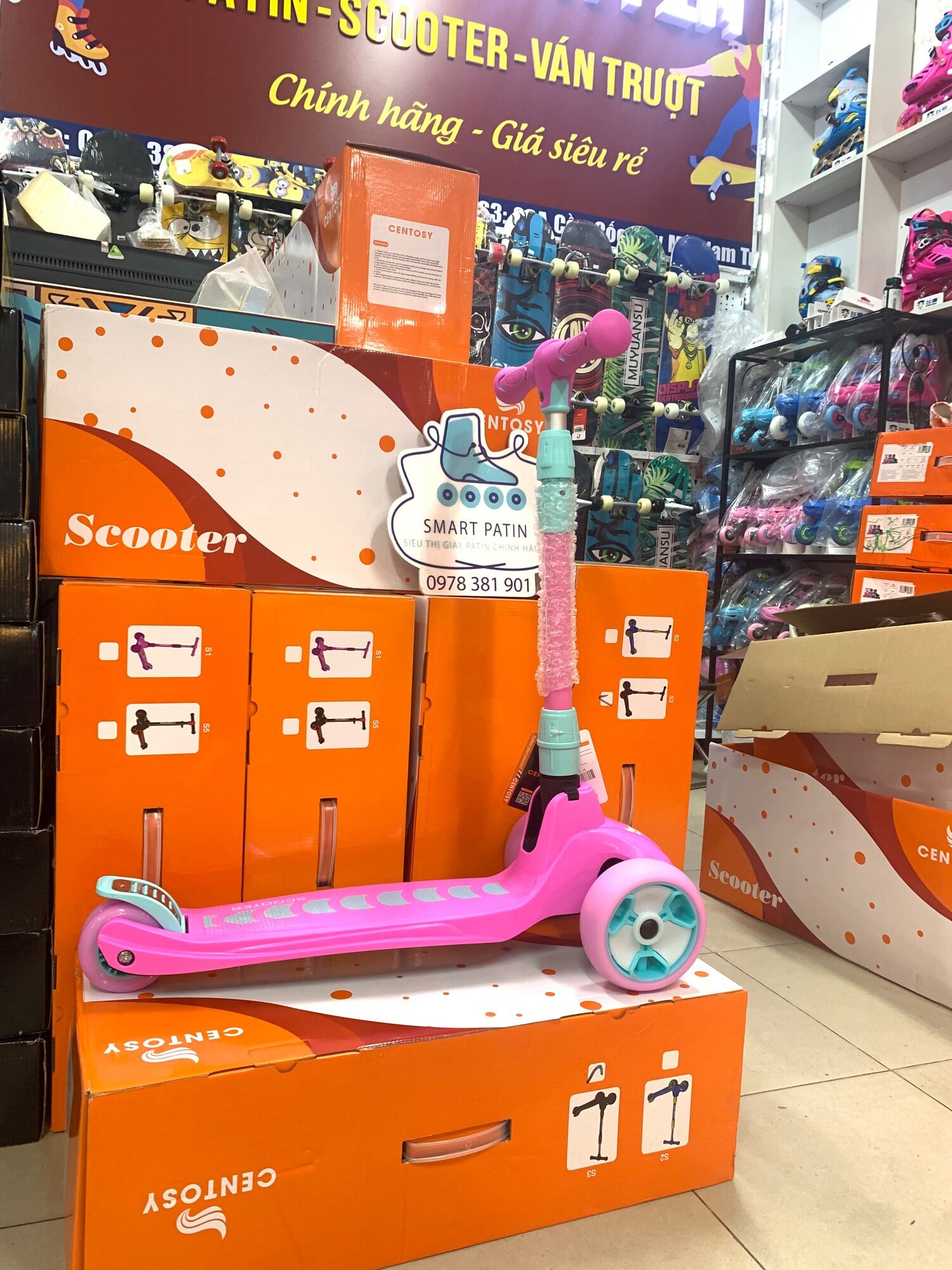 Scooter Centosy S3 cao cấp, bảo hành 5 năm