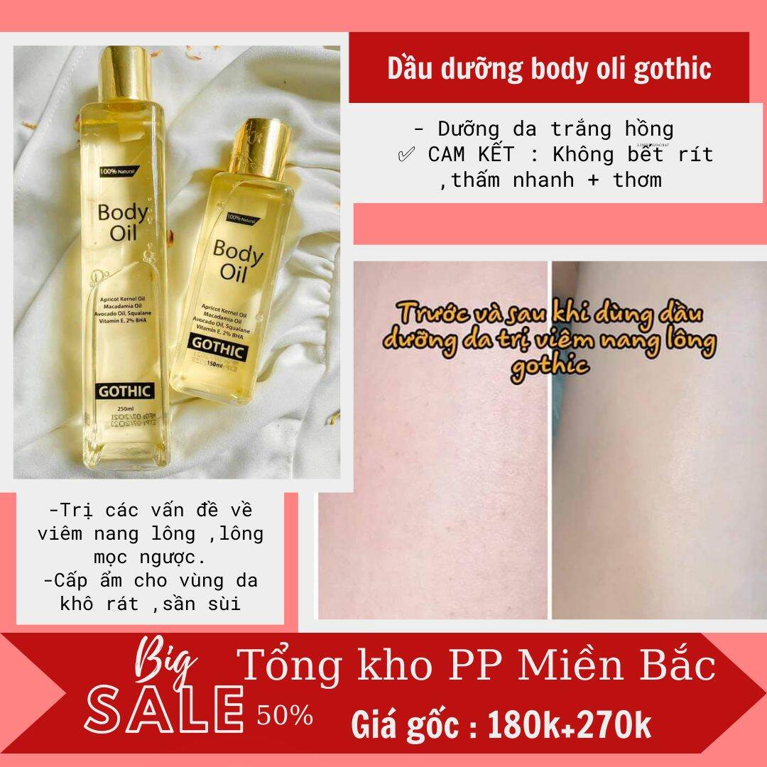 [ GIÁ HỦY DIỆT🎀] DẦU DƯỠNG BODY OLIU GOTHIC - SIÊU THƠM + KHÔNG BẾT RÍT