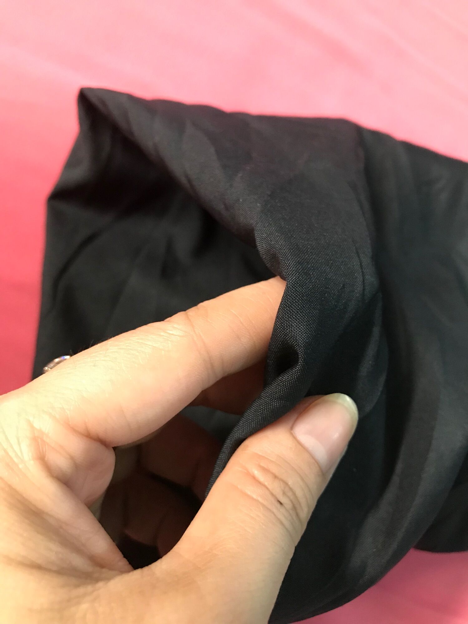 Vải Lót Habutai- màu đen xám