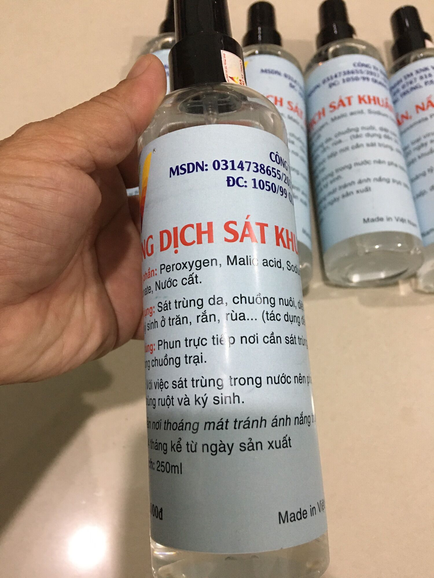 Dung dịch sát khuẩn, nấm, ký sinh VIF 250ml