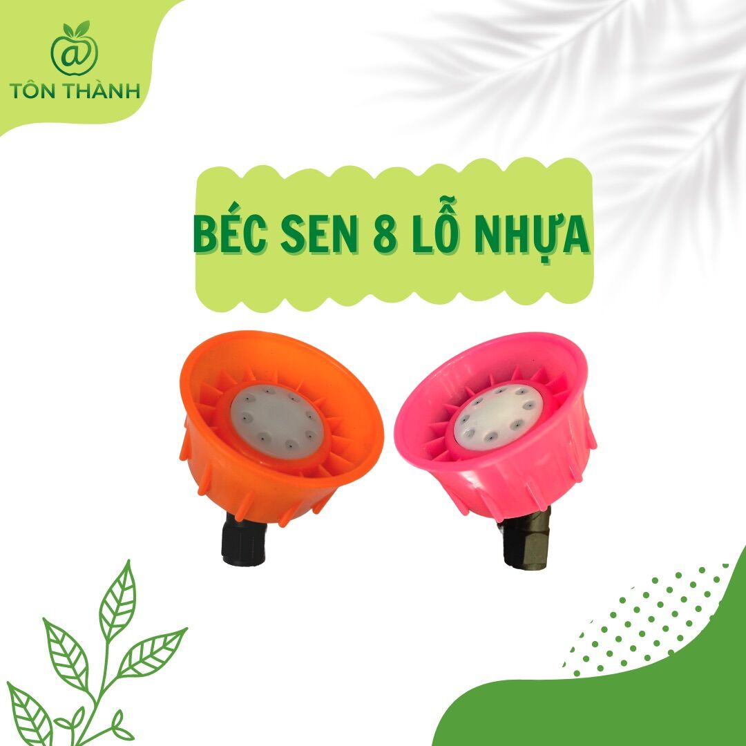 Béc sen 8 lỗ nhựa vòi xịt phun t.h.u.ố.c tưới cây sử dụng cho bình xịt điện