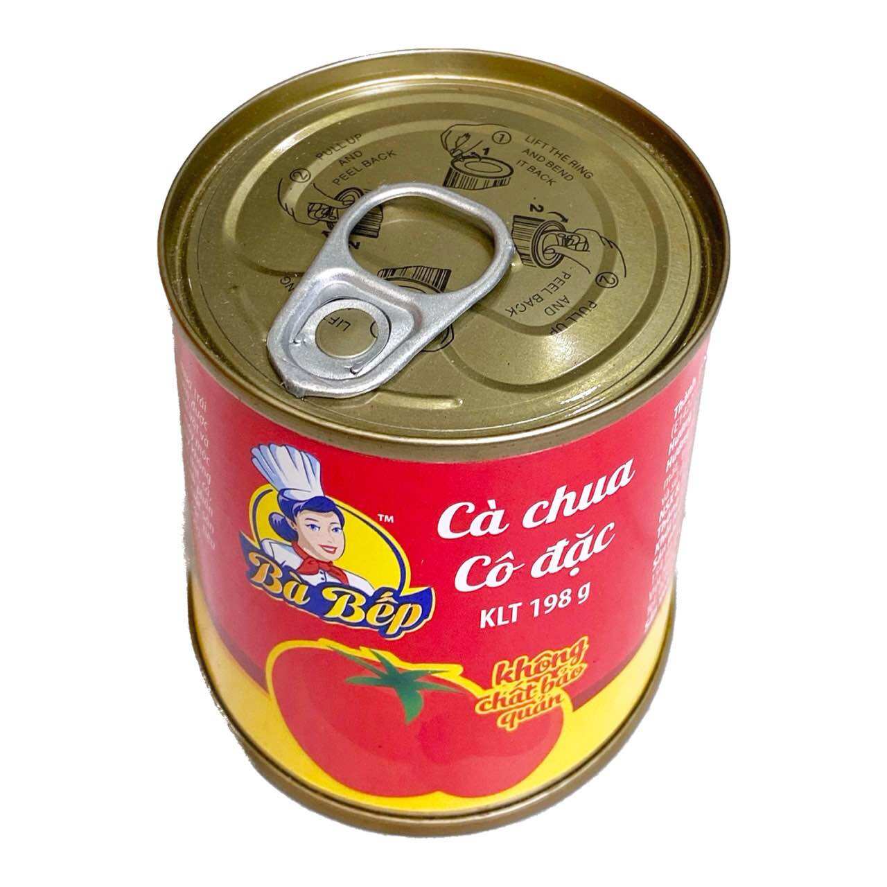 Lon 198gr cà chua cô đặc bà bếp