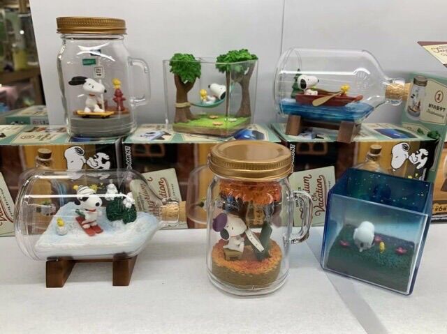 Bộ 6 Snoopy Terrarium On Vacation