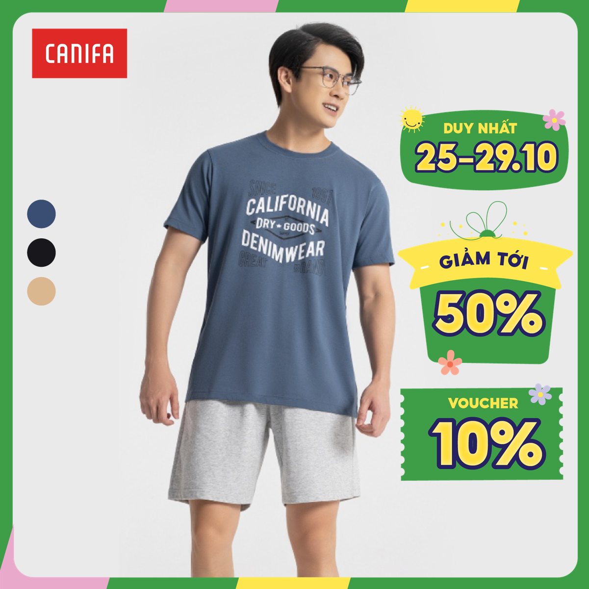 Áo sát nách bé trai CANIFA Áo sát nách bé trai in hình chất liệu 100% cotton thoáng mát thoải mái 2TA22S016