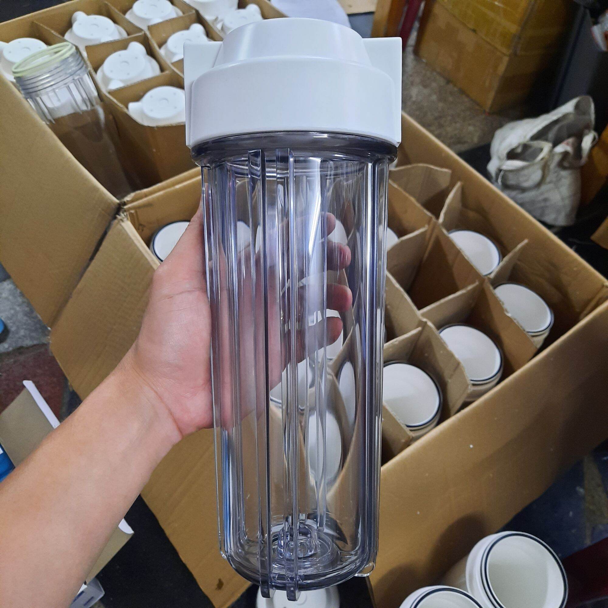 Cốc trong lọc thô 10 inch organic protecc cốc 2 gioăng chịu áp tốt, nhựa nguyên sinh