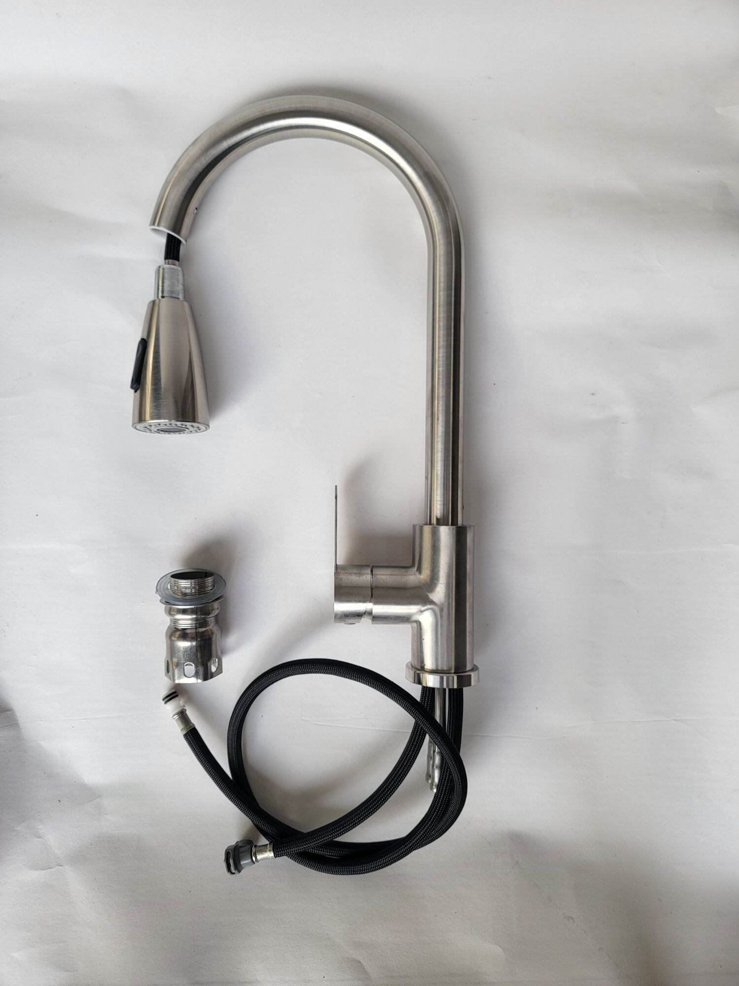 Vòi chậu rửa chén rút inox 304