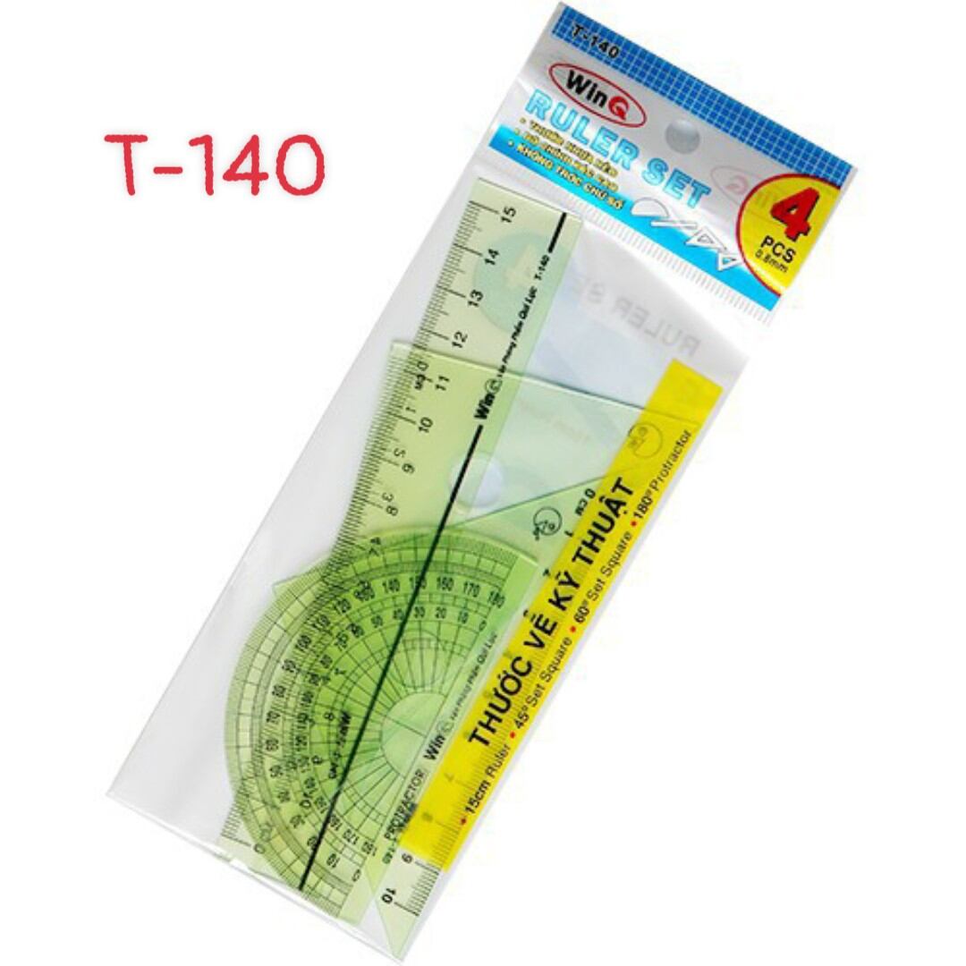 (Combo 2 bộ) 4 cây thước dẻo WinQ (T-140)
