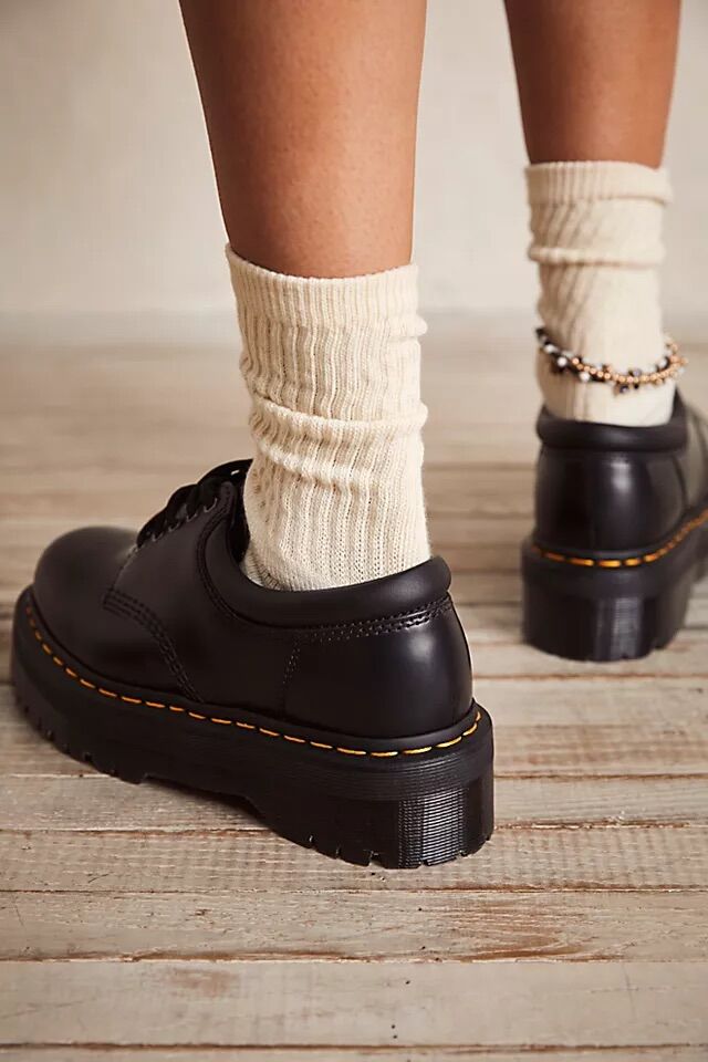 GIÀY cổ thấp DR.MARTENS 8053 LEATHER PLATFORM CHÍNH HÃNG