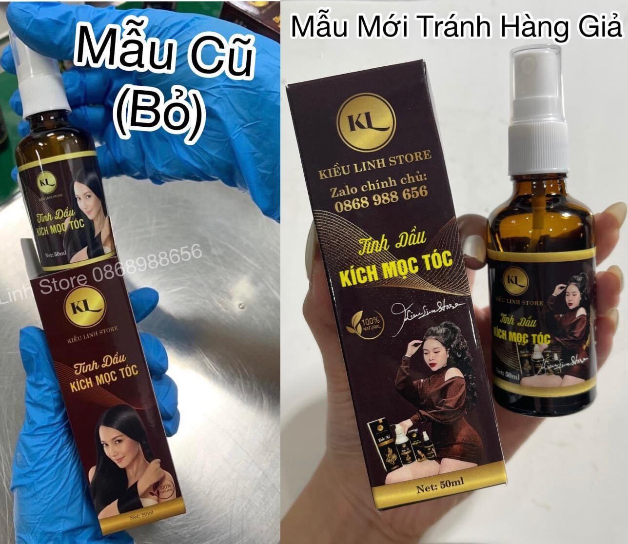 Xịt Kích Mọc Tóc Kiều Linh