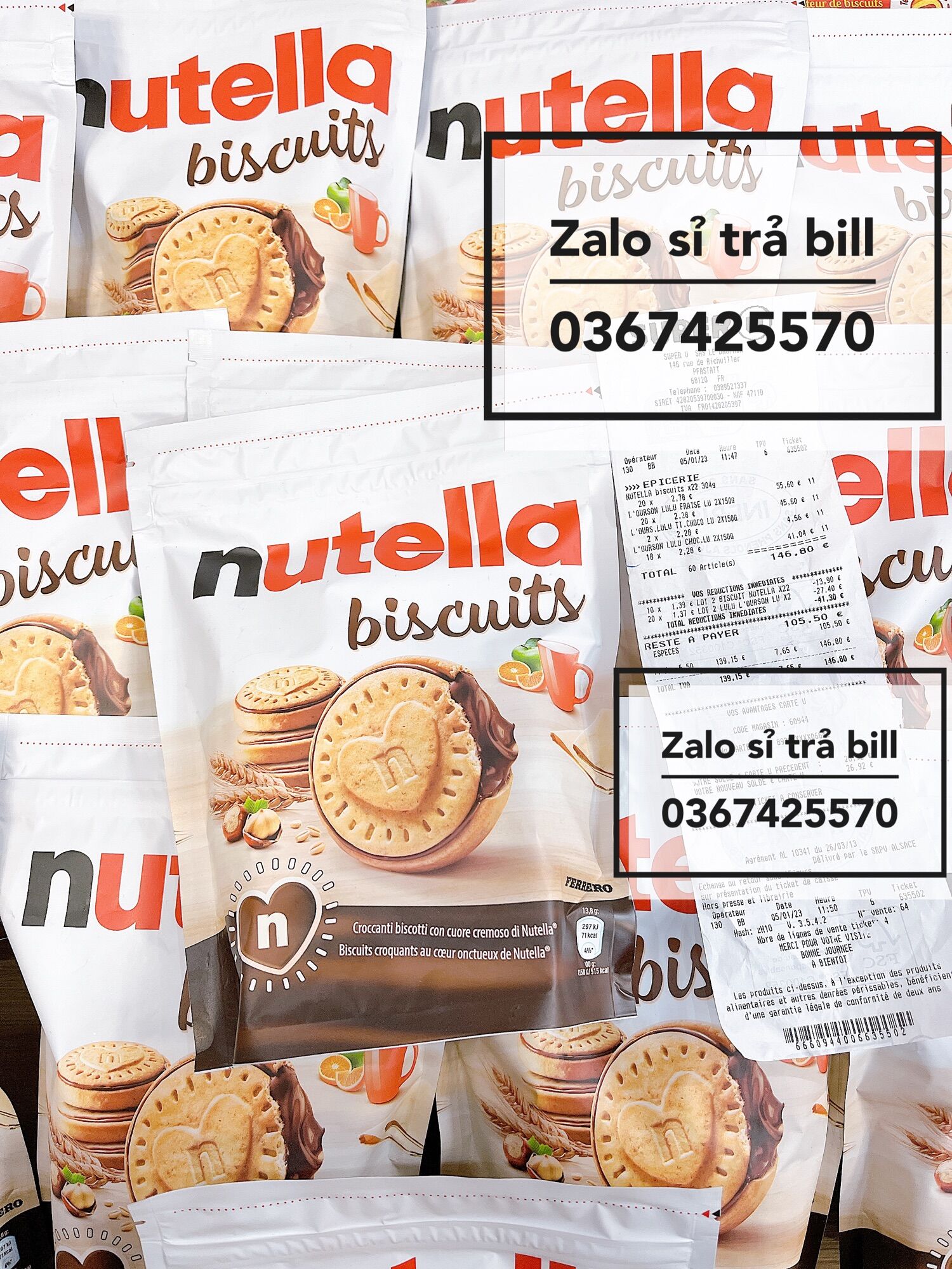 Bánh quy nutella nhân maca socola