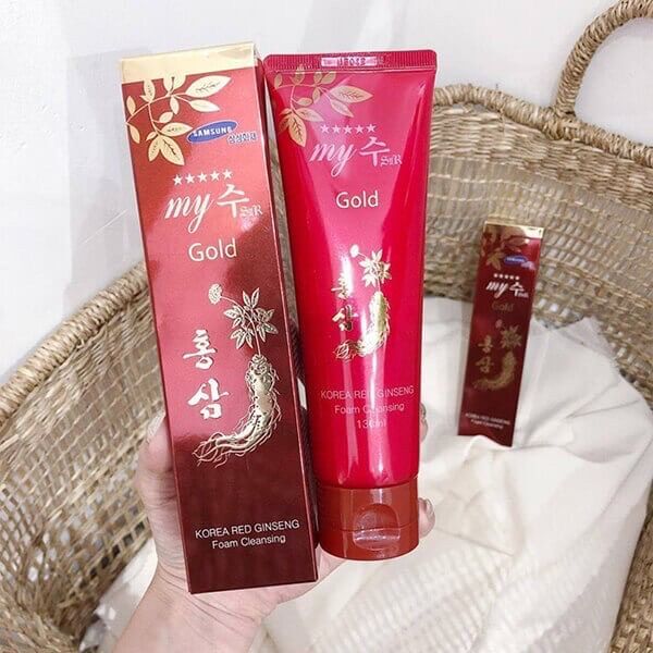 Sữa Rửa Mặt Hồng Sâm Đỏ My Gold Hàn Quốc 130ml