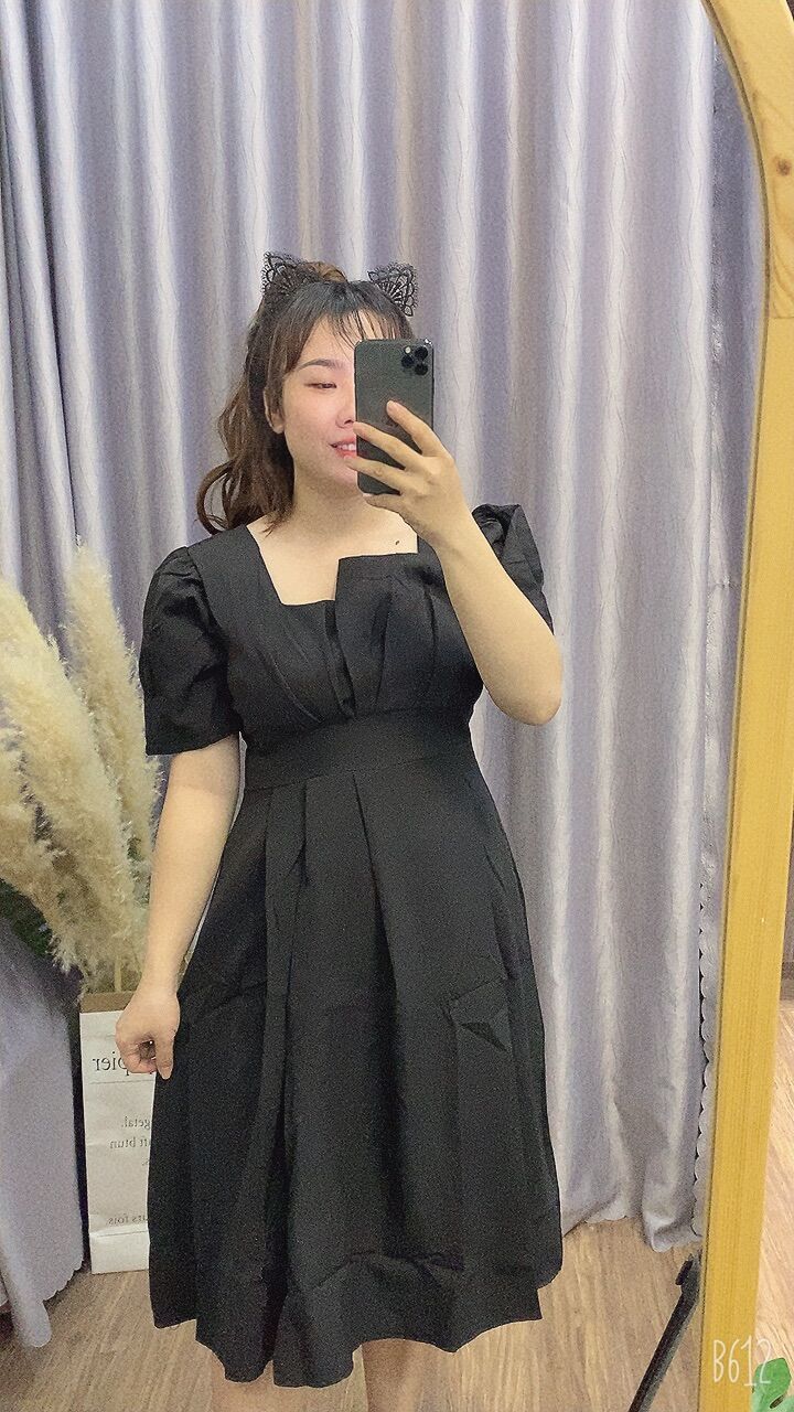 Đầm tiểu thư tay ngắng bigsize 60 đến 90kg