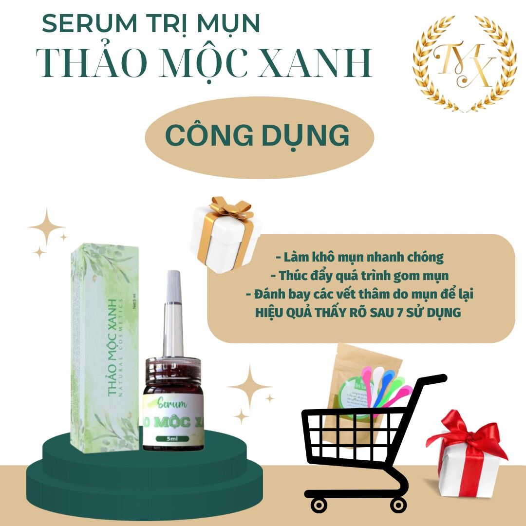 [Sẵn Hàng] Serum Thảo Mộc Xanh ngừa mụn