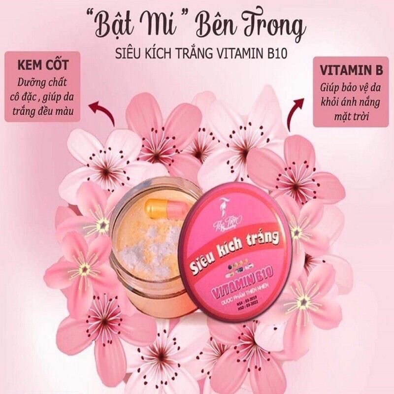 [Hcm]Kích Trắng Vitamin B10 Combo 10 Hủ