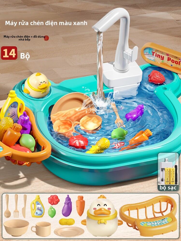 Đồ Chơi Máy Rửa Chén Trẻ Em Đồ Chơi Nhà Bếp Cho Bé Trai Và Bé Gái Đồ Chơi Điện Tử Đồ Chơi Sinh Nhật Cho Trẻ Từ 1-3 Tuổi Đồ Chơi Giáo Dục