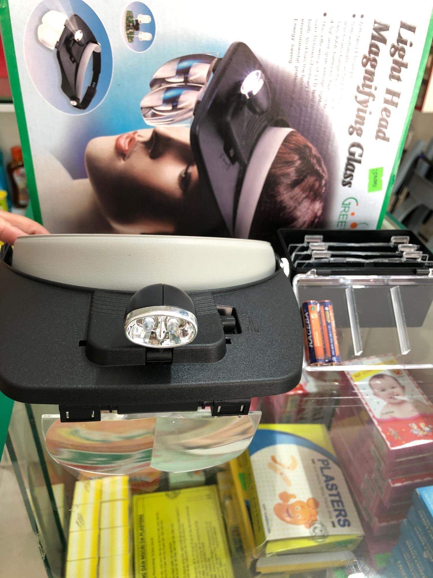 ❤Kính lúp phẫu thuật đội đầu kính lúp đeo đầu có đèn phóng đại Greetmed Kính lúp đo đầu đa năng 4 kính có đèn , Đèn lúp đội đầu Light Head Magnifing Glass được thiết kế dành cho các nha sĩ, bác sĩ