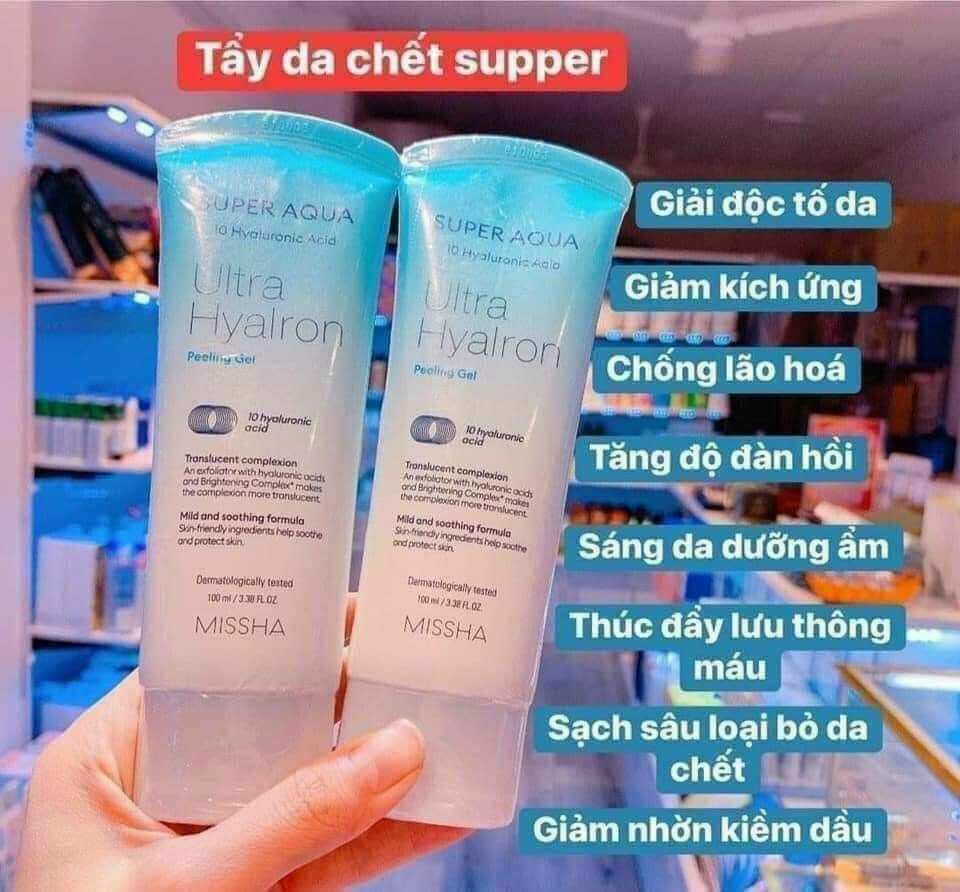 Tẩy da chết missha supper aqua peeling gel 100ml