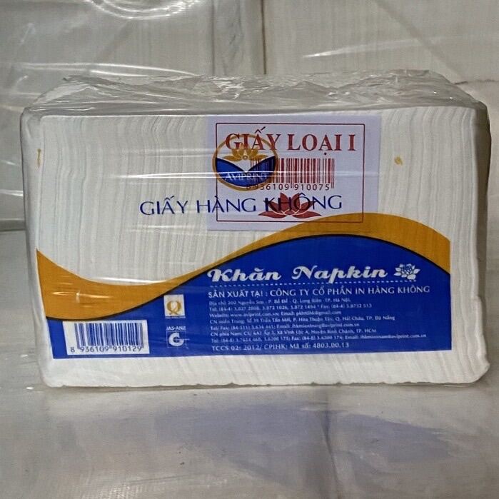 Combo 3 bich13k goiGiấy ăn cân Hàng Không vuông 2 lớp bịch loại 1 hàng