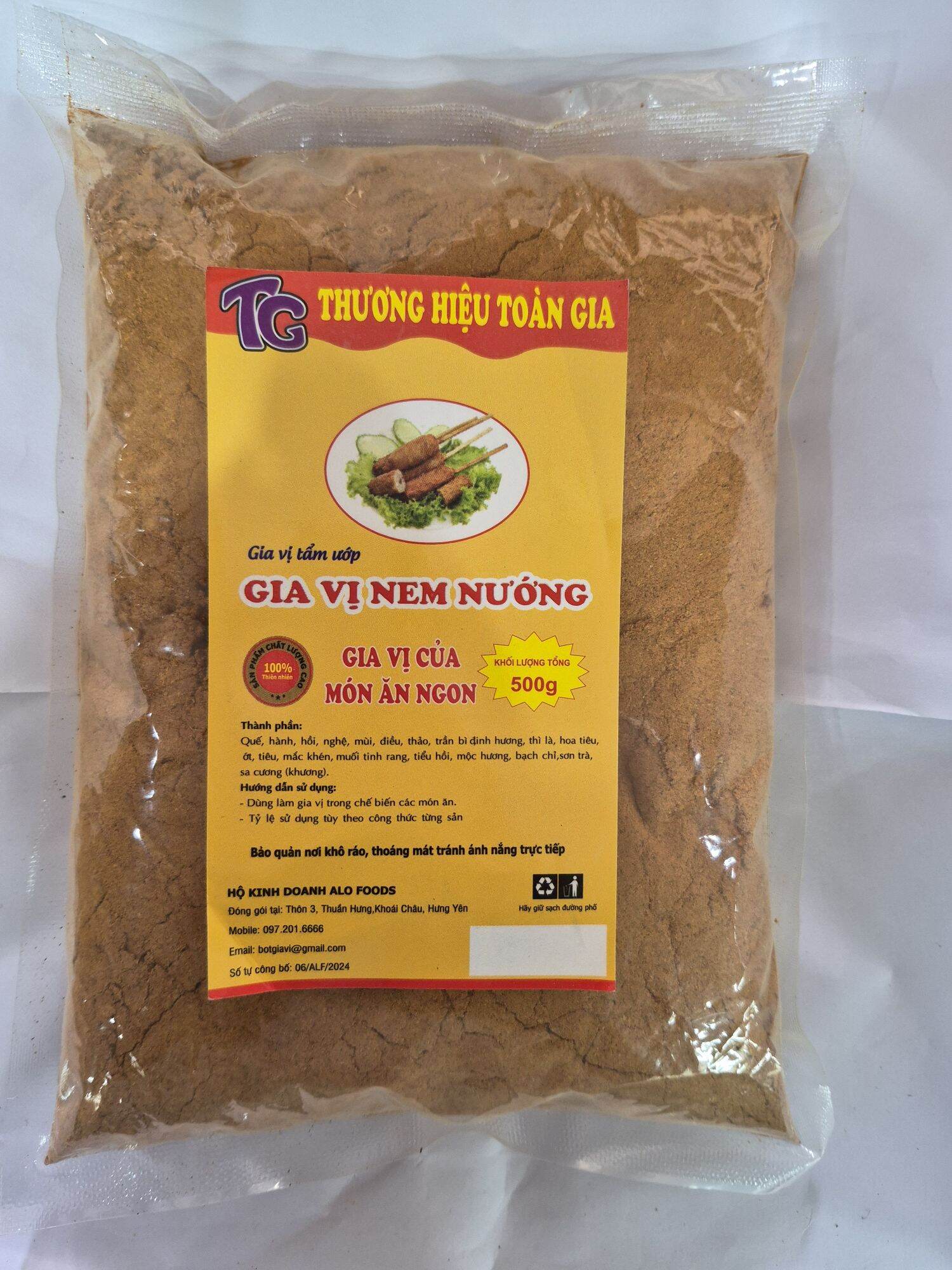 Gia vị nem nướng gói 500g