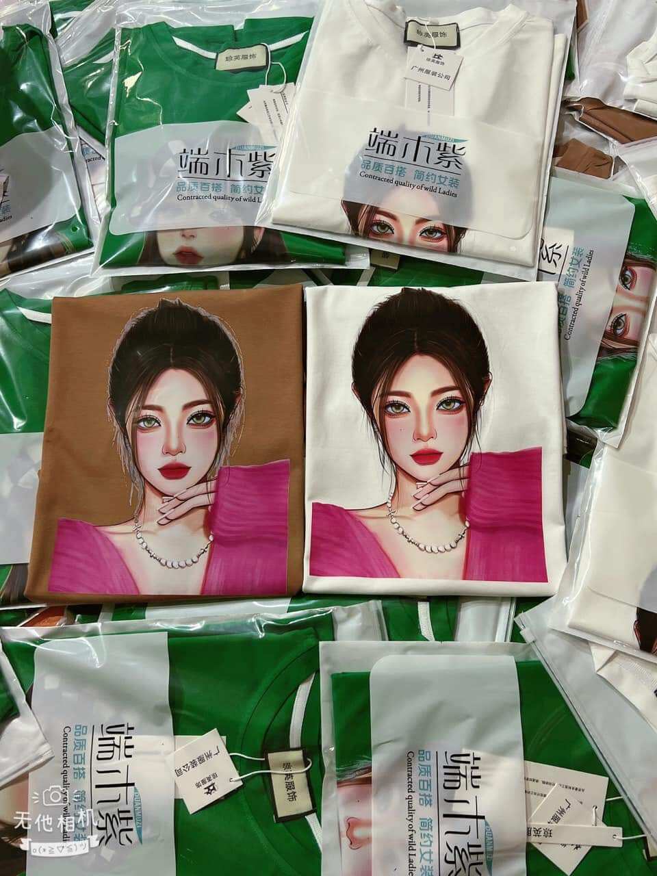 Áo phông cotton hình cô gái siêu xinh ( có ảnh thật ở cuối)