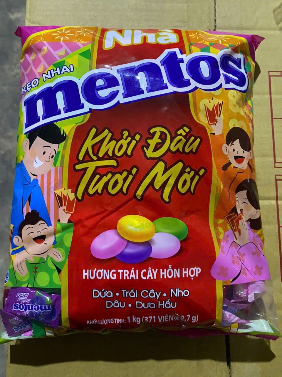 Kẹo mentos.  chocomint.  Alpenliebe các loại