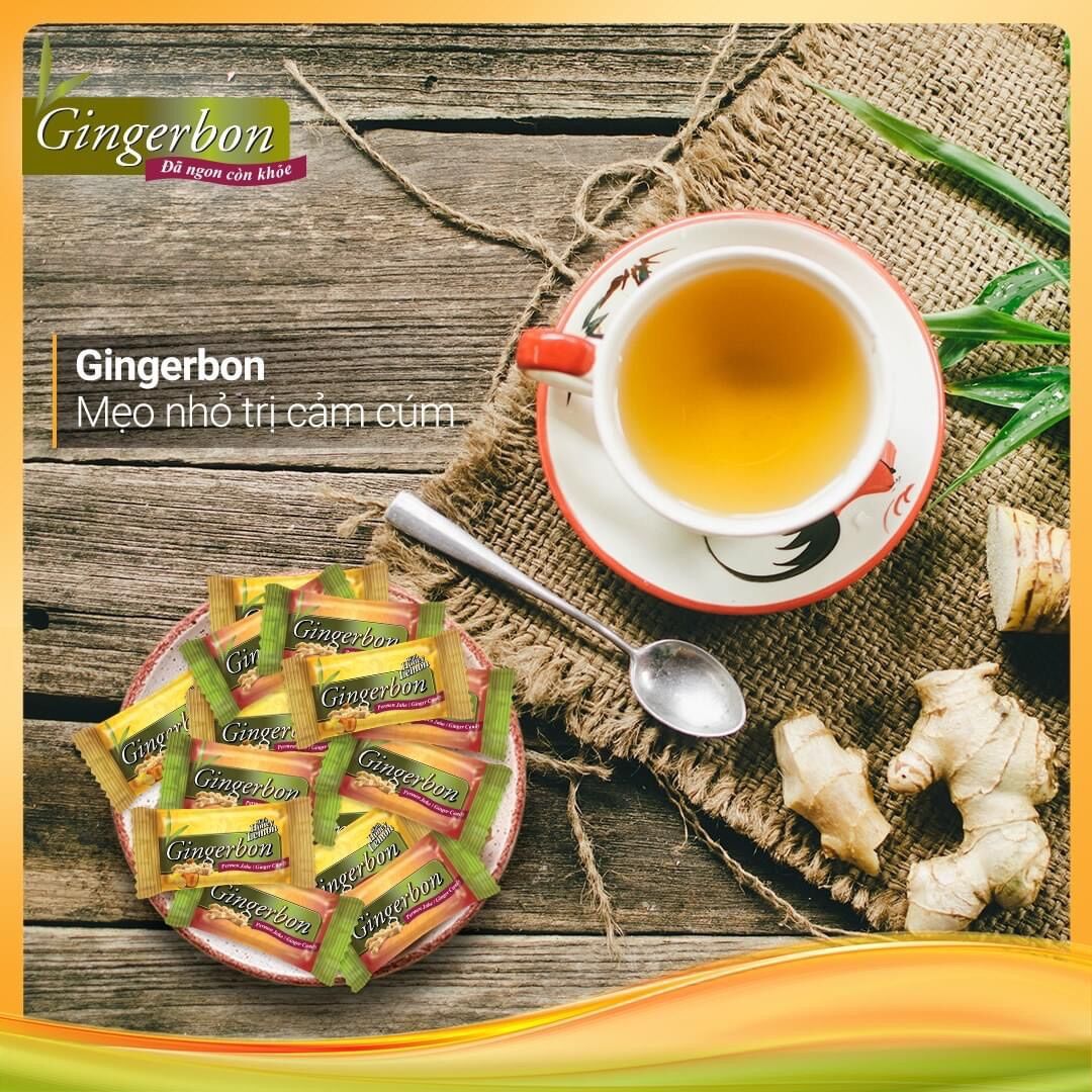Combo 5 gói Kẹo Gừng Gingerbon 125g (31 viên)