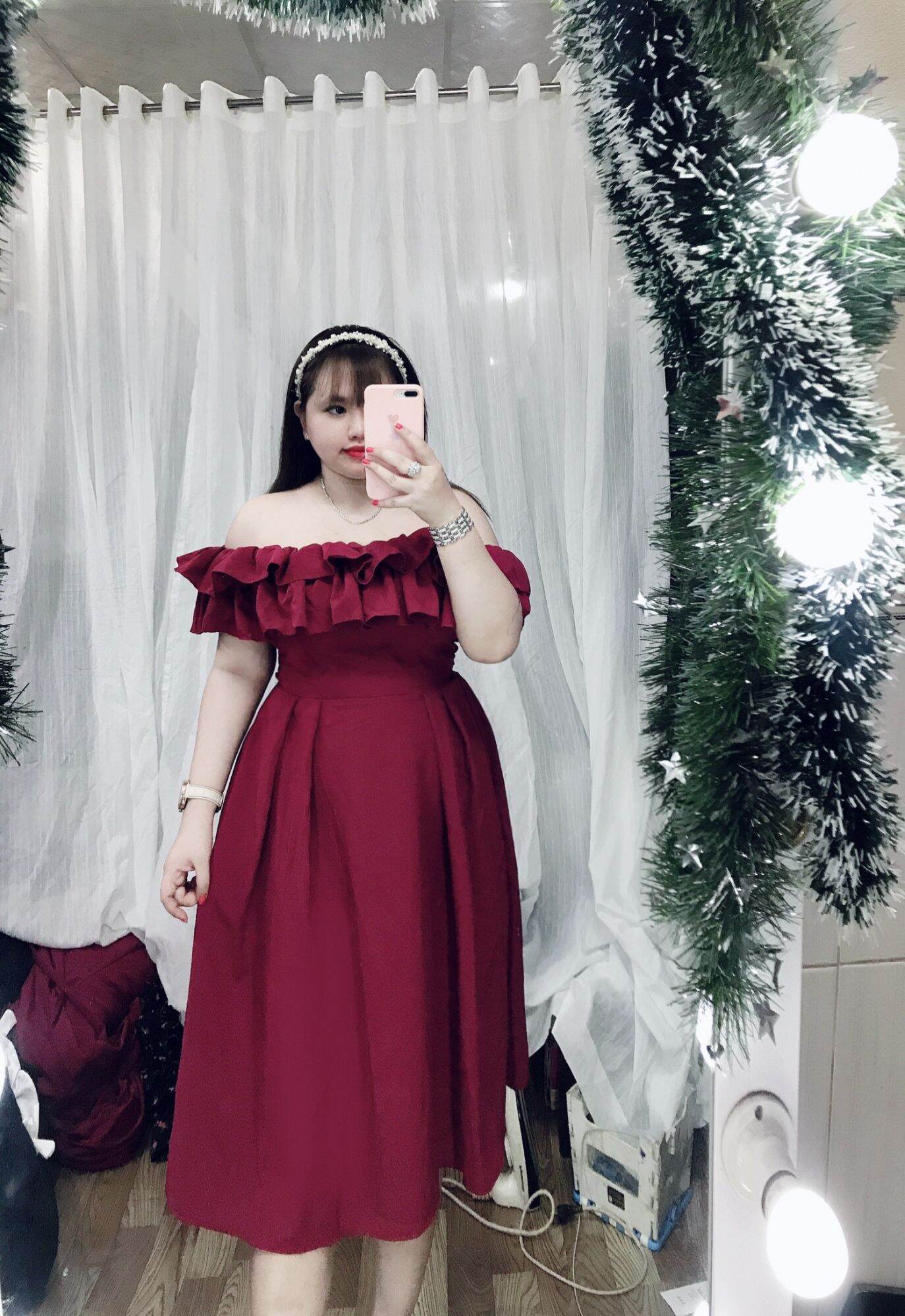 [ BIGSIZE 55-150kg ] Đầm Trễ vai đi tiệc