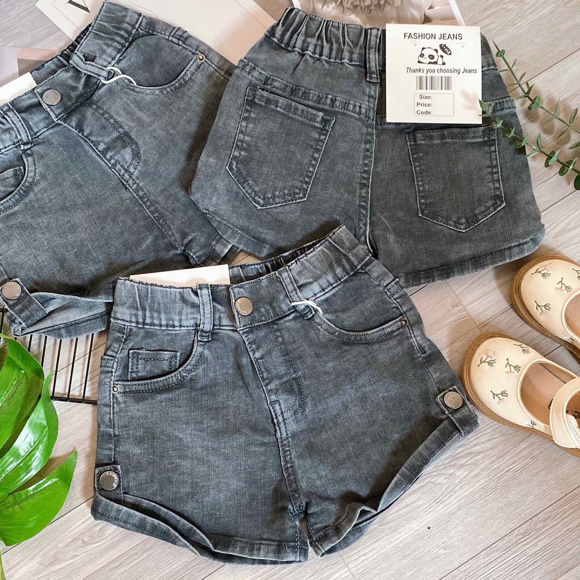 Quần jean đùi quần jean short cho bé gái từ 10-35kg.