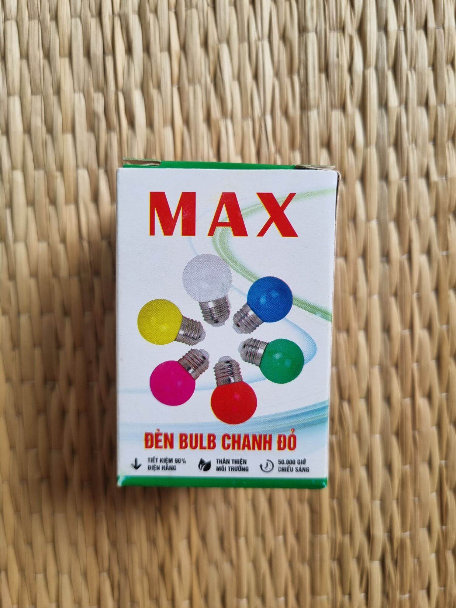 Bóng đèn LED bulb chanh tròn màu trang trí SANOMAX 1W E27 (Bảo hành chính hãng)