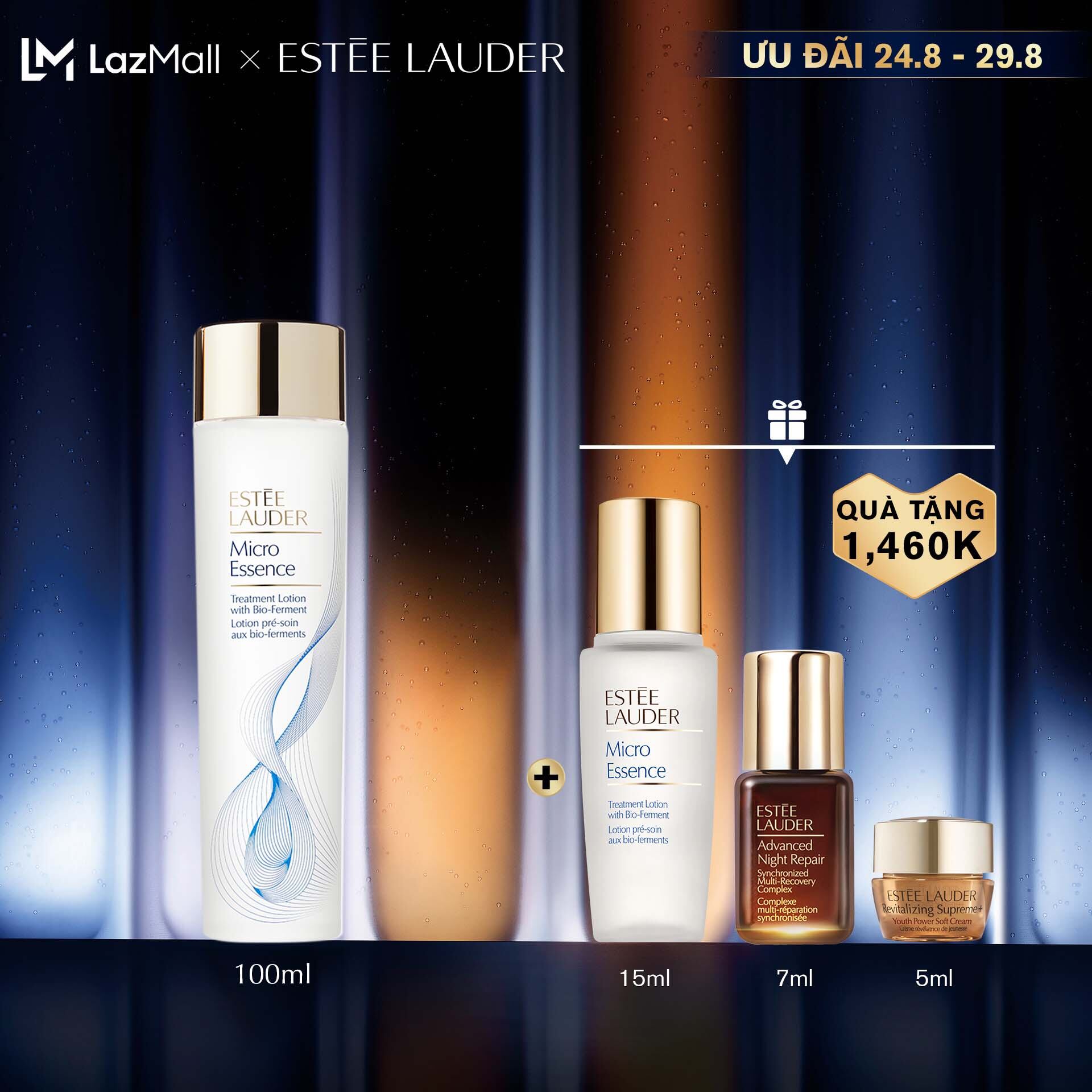 Nước dưỡng tinh chất kích hoạt làn da Estee Lauder Micro Essence Treatment Lotion with Bio-Ferment - Essence Lotion 100ml