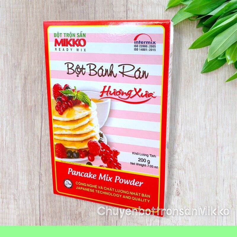 Bột Bánh Rán.Bánh Pancake Hương Xưa 200g [Bột Trộn Sẵn Mikko] Công Nghệ Và Chất Lượng Nhật Bản