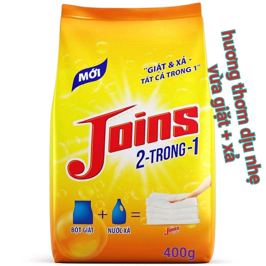 Bột giặt joins 400g giặt + xả hương thơm dịu nhẹ