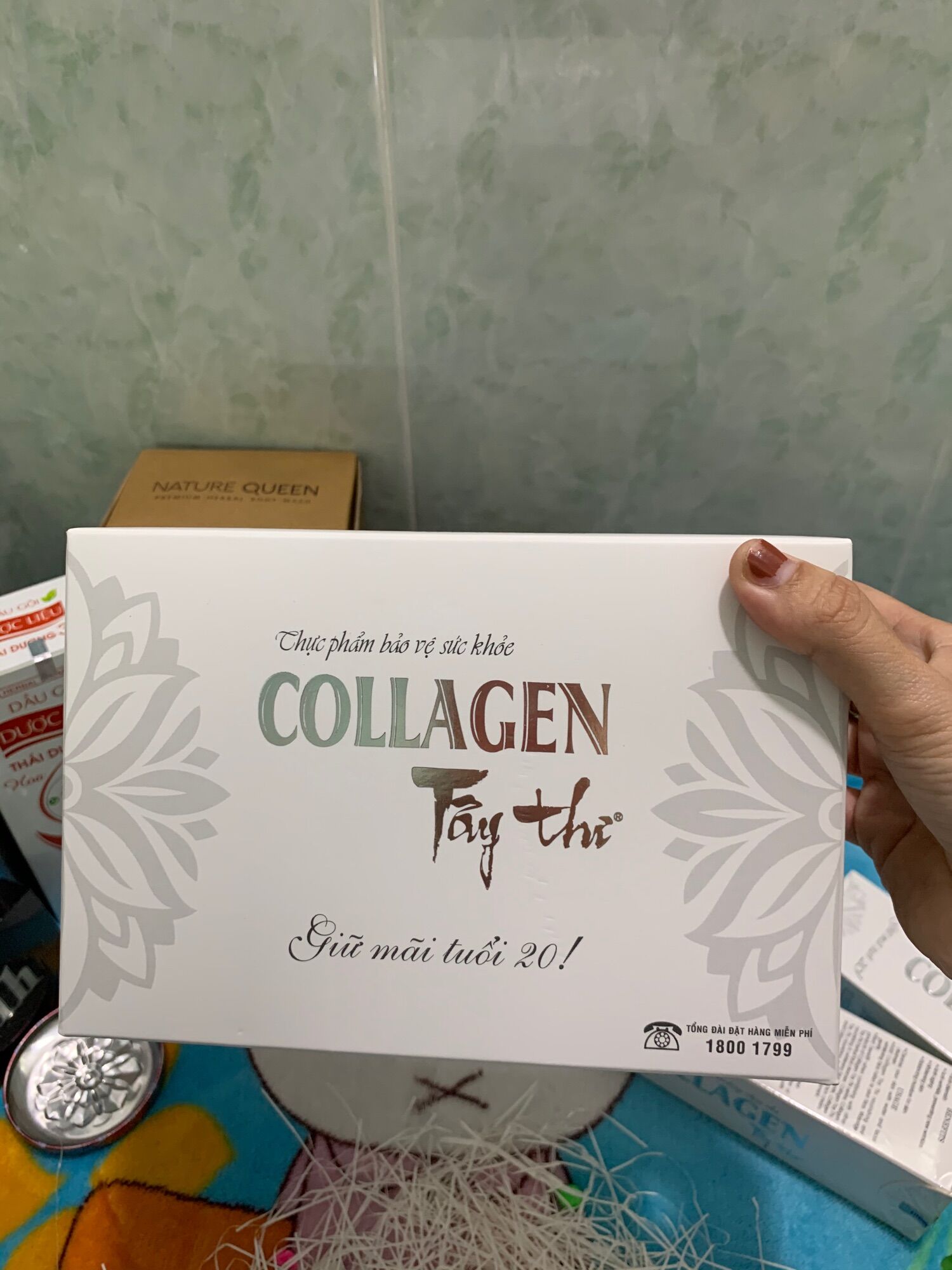 Hộp viên uống collagen Tây thi hàng chính hãng sao thái dương