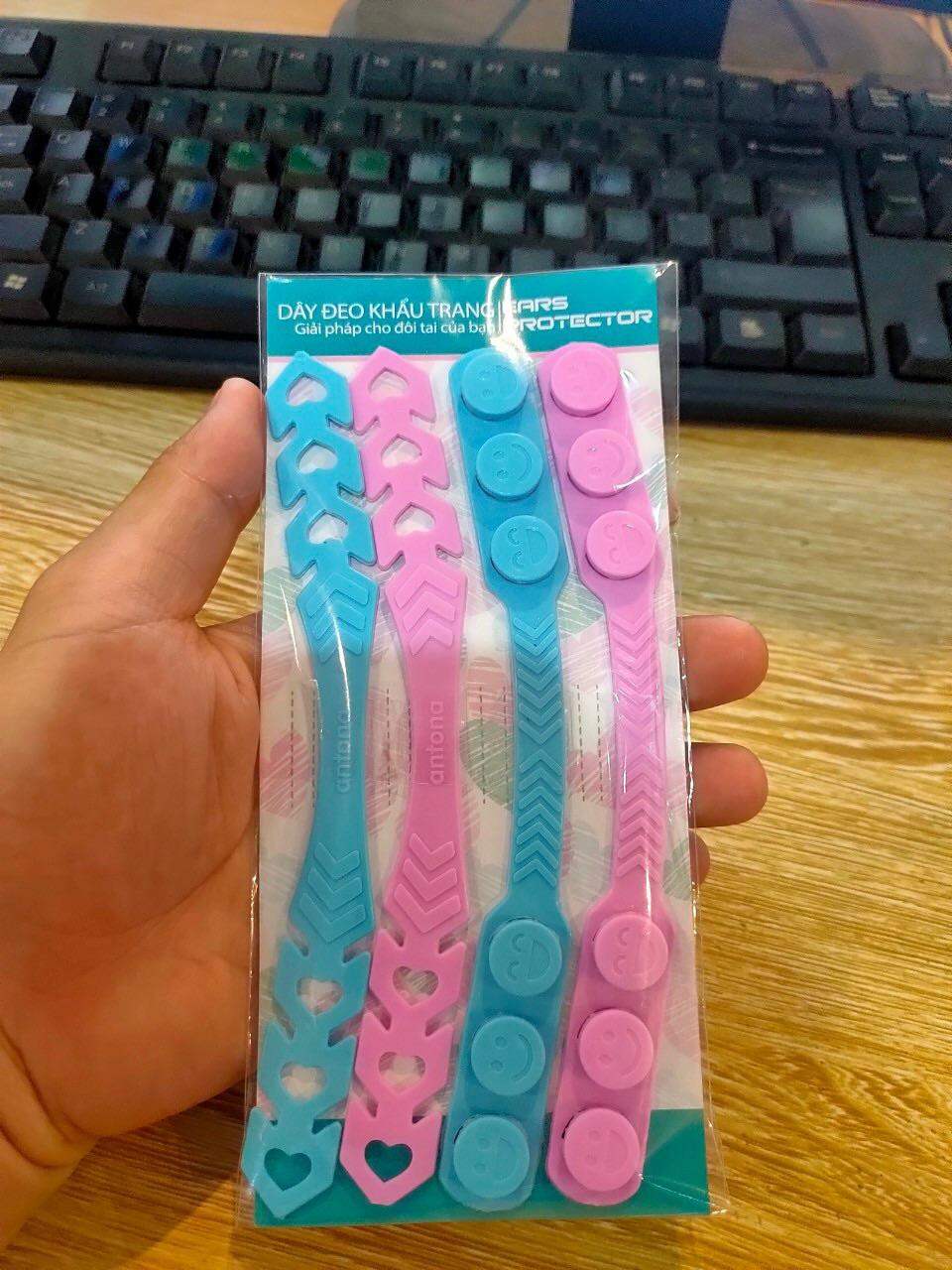 Đai đeo khẩu trang chống đau tai [CHÍNH HÃNG ANTONA] dây đeo khẩu trang người lớn trẻ em tiện dụng điều chỉnh 6 cấp độ