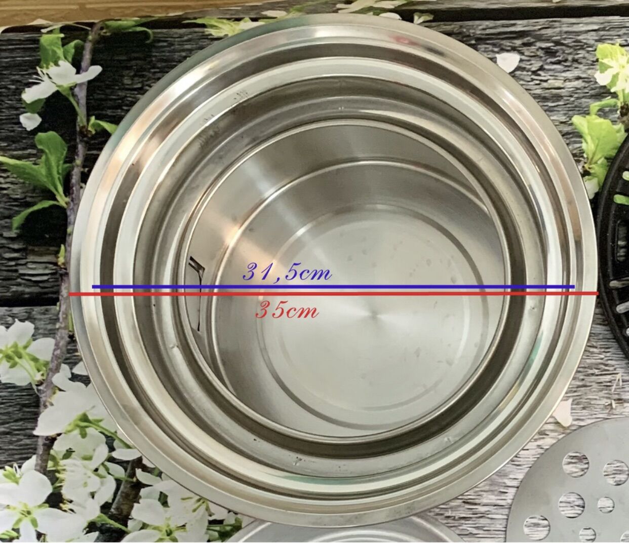 Bếp nướng than âm bàn (gồm 2 vỉ nướng: vỉ lưới inox và vỉ gang)