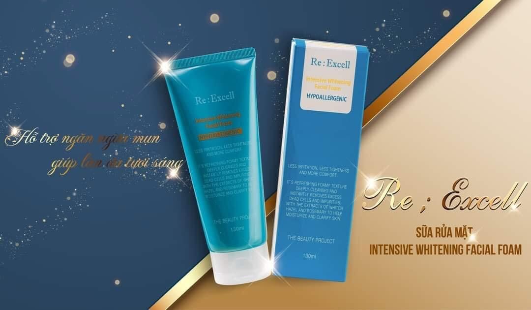 Sửa Rửa Mặt Excell Intensive Whitening Facial Foam