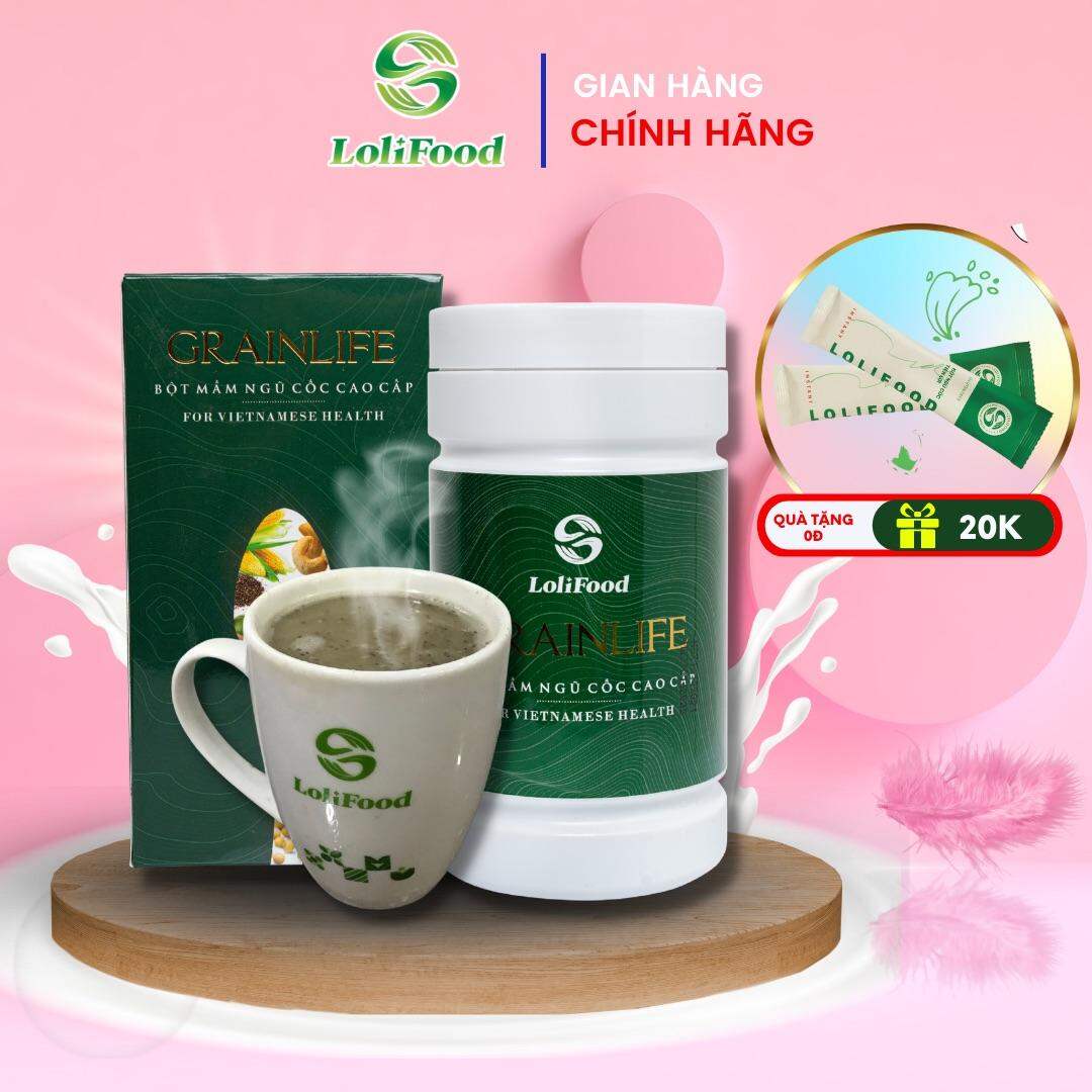 Ngũ Cốc Cao Cấp Lolifood- Bột ngũ cốc giàu dinh dưỡng tăng cân giảm cân an toàn (hộp 500gr)