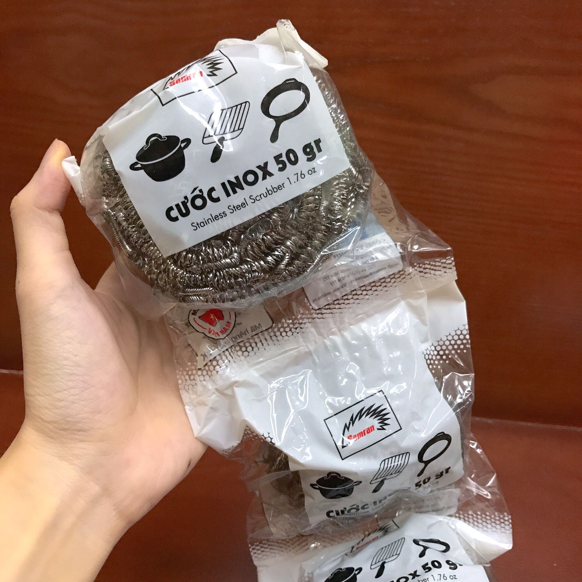 Cước chà nồi Inox Samran