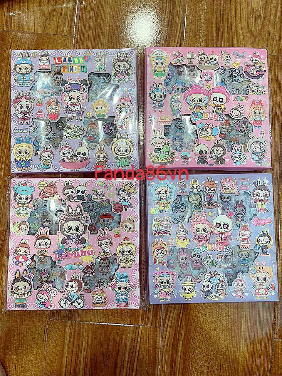 Hộp 96 Tấm Sticker Labubu Dùng Trang Trí Đồ Dùng Cá Nhân