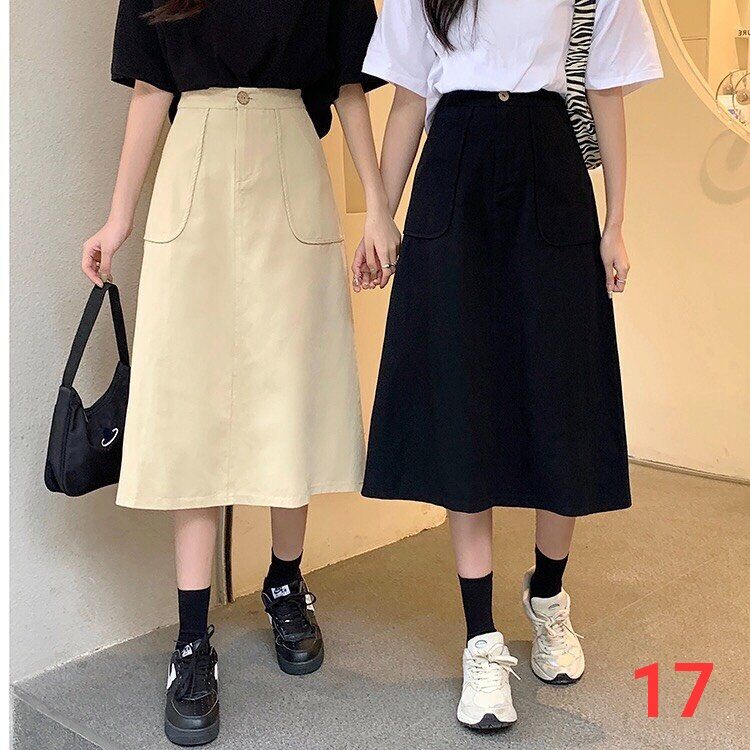 Chân váy túi hộp kaki Ulzzang công sở - Dư Tú Lệ Shop