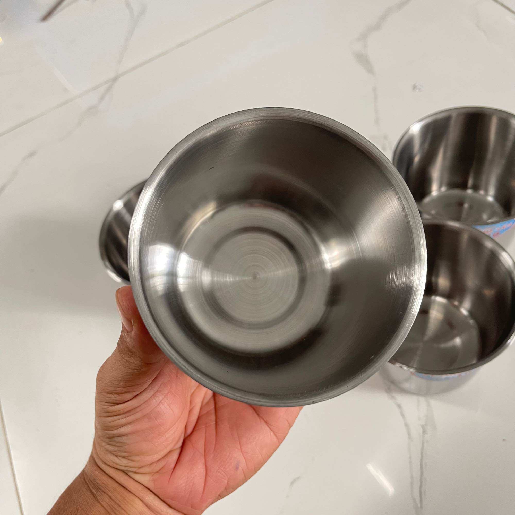 Bộ 5 ly làm đá inox kích thước 9cm, 10 cm