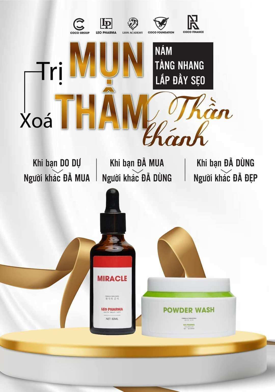 Combo tái tạo mụn, thâm, rỗ, nám tàn nhang