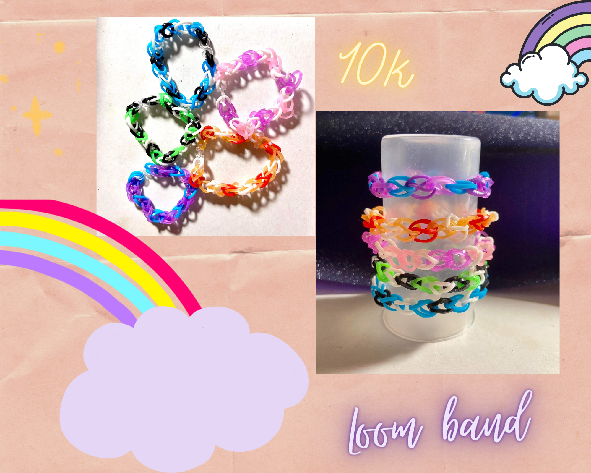 ✨Loom band ✨ Vòng tay dây thun đan mùa hè ✨ có thể mix màu tuỳ thích