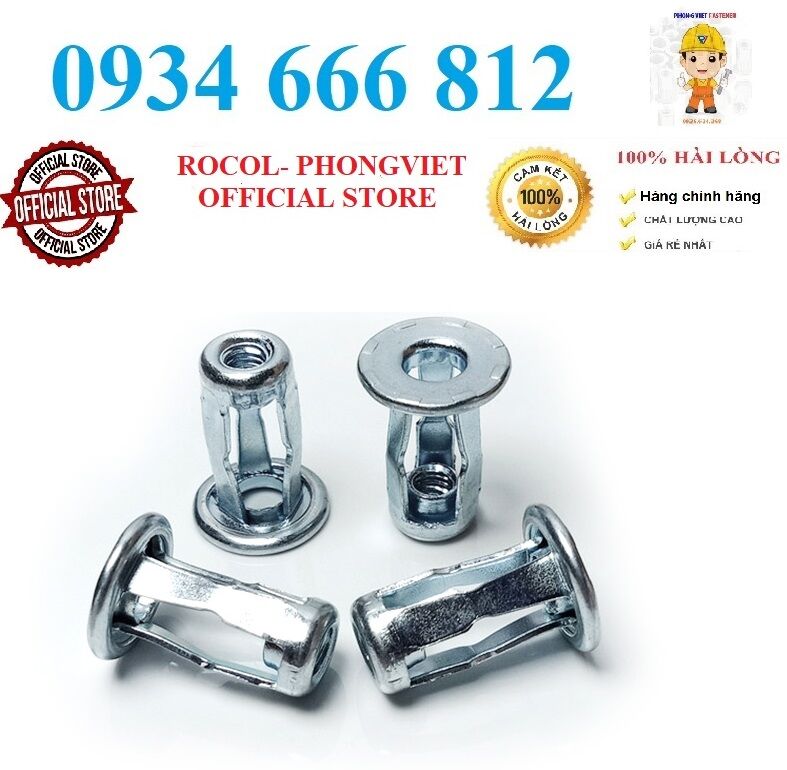 Đai ốc cánh hoa M4-M8 thép mạ M4,M5,M6,M8
