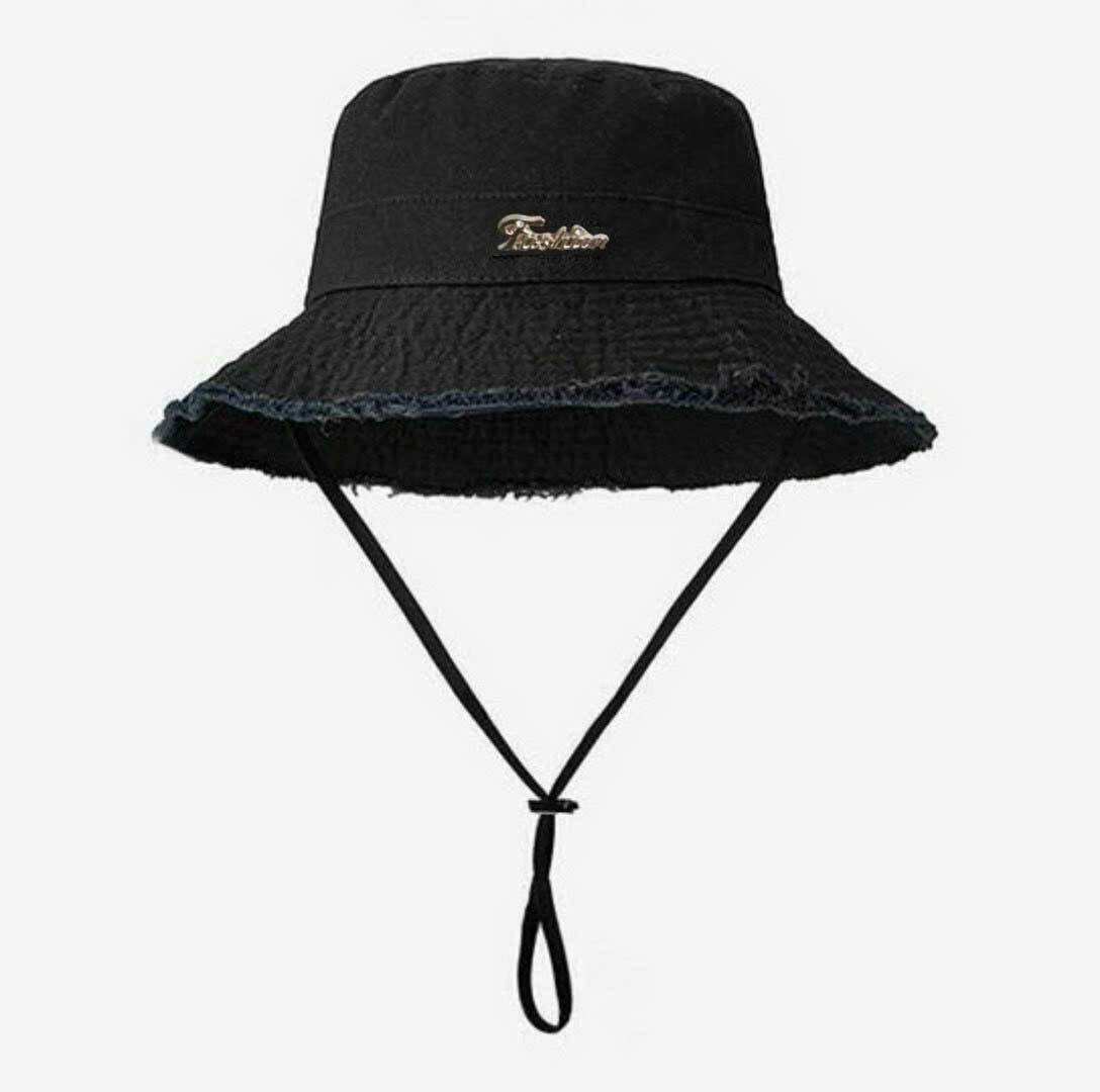 Mũ Bucket Tua Rua Mũ Tròn Vành Có Dây Quai Nón Chống Nắng Vải Kaki Form Unisex Hot Trend