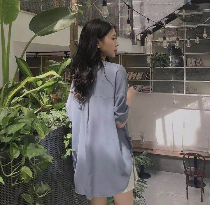 Áo Sơ Mi Xẻ Tà Lụa Tằm Thắt Nơ Bên Hông (HÌNH RÕ NÉT Ở CUỐI)